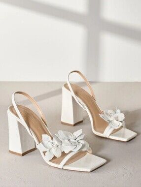 NEXT Signature White Floral Women's Heels